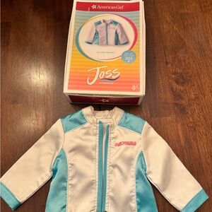 American Girl Joss Surf Jacket in White and Blue